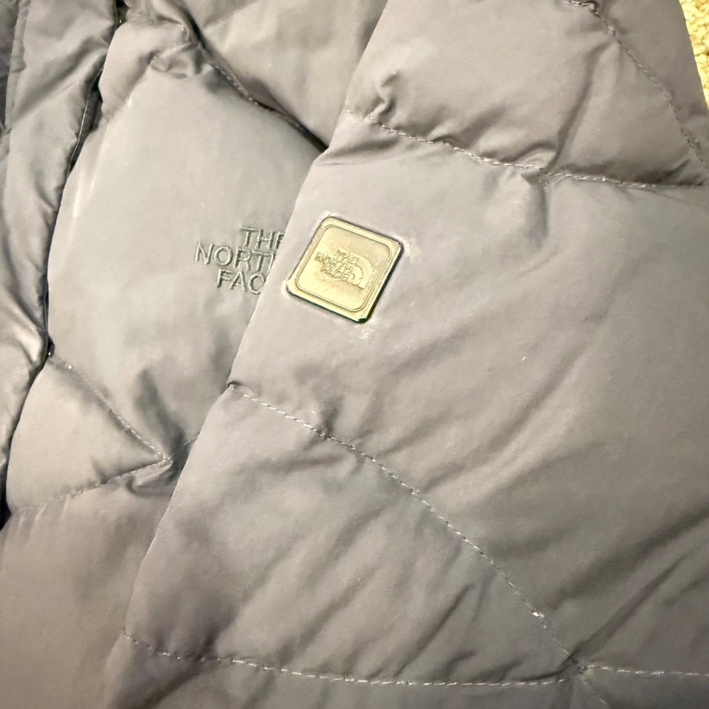 The North Face Metropolis Down Parka Navy Blue Diamond Quilted Puffer Jacket XL - Picture 8 of 11